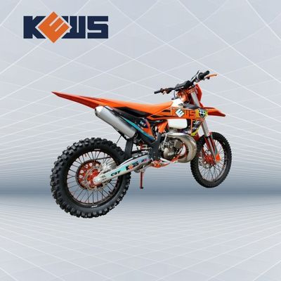 KEWS MT250cc Orange Frame Water Cooling 2 Stroke Off Road Motorcycle With EXCEL Rim