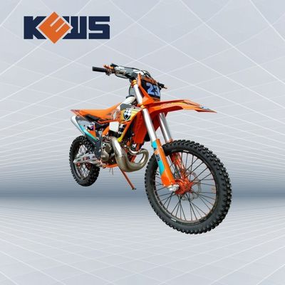 KEWS MT250cc Orange Frame Water Cooling 2 Stroke Off Road Motorcycle With EXCEL Rim
